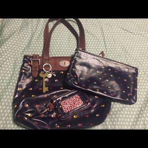 Fossil Key-Per 3 piece Purse Set NWOT